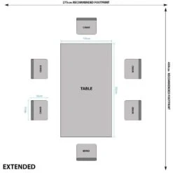 Amalfi Extending Table & 6 Dining Chairs 41 Amalfi Extending Table & 6 Dining Chairs -Taskers Sale Shop extendedset