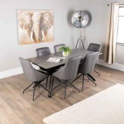 Falcon Extendable Dining Table With 6 Chairs