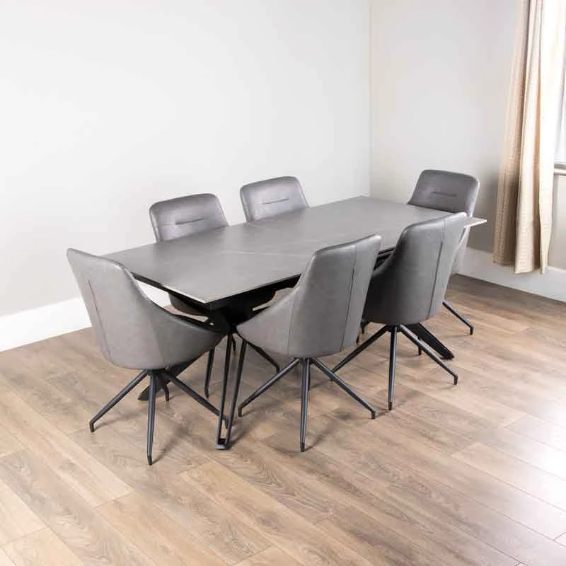 Falcon Extendable Dining Table With 6 Chairs 14 Falcon Extendable Dining Table With 6 Chairs - Image 12