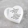 Feather Heart Memorial Ornament - Dad 2 Feather Heart Memorial Ornament - Dad -Taskers Sale Shop feather heart memorial ornament dad fischof df17973 d dad wht slv heart 29819585560662