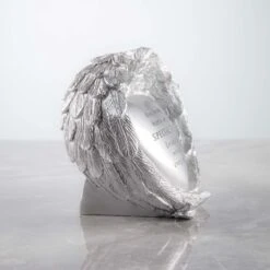 Silver Heart Angel Wings Memorial Ornament - Nan -Taskers Sale Shop fischof nan silver heart fischof df18576 c nan silver heart 29819516715094