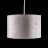 Forli Light Grey Velvet Light Shade - 28cm 2 Forli Light Grey Velvet Light Shade - 28cm -Taskers Sale Shop forli light grey velvet light shade 28cm 60006155 31467315036246