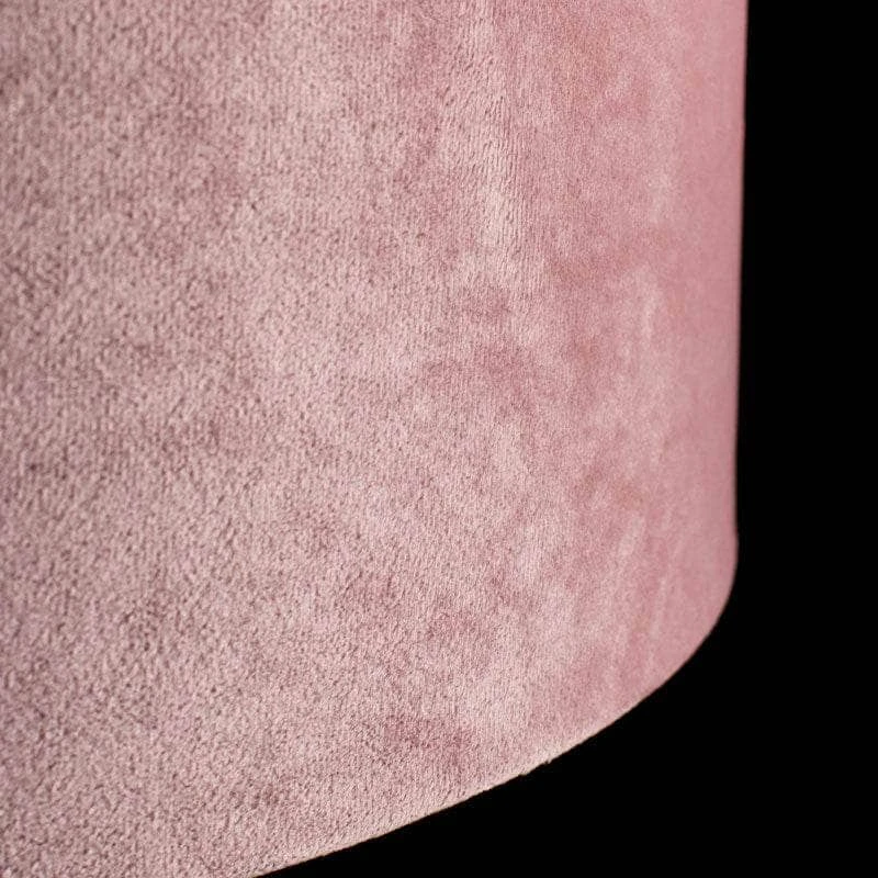 Forli Pink Velvet Light Shade - 38cm 4 Forli Pink Velvet Light Shade - 38cm - Image 2