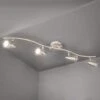 Angers Satin Nickel & Chrome 4 Ceiling Light -Taskers Sale Shop forum lighting elara satin nickel chrome 4 light bar spotlight forum elara inl 598410 snic 29005354336342