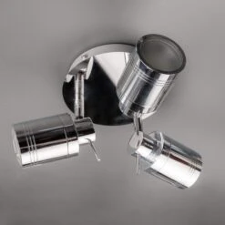 Grenoble Polished Chrome 3 Ceiling Light