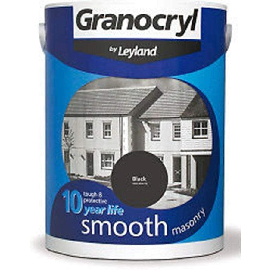 Granocryl Smooth Black 2.5 Litre Masonry Paint 2 Granocryl Smooth Black 2.5 Litre Masonry Paint