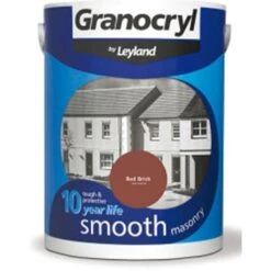 Granocryl Smooth Red 5 Litre Masonry Paint
