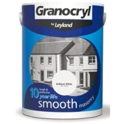 Granocryl Smooth White 5 Litre Masonry Paint