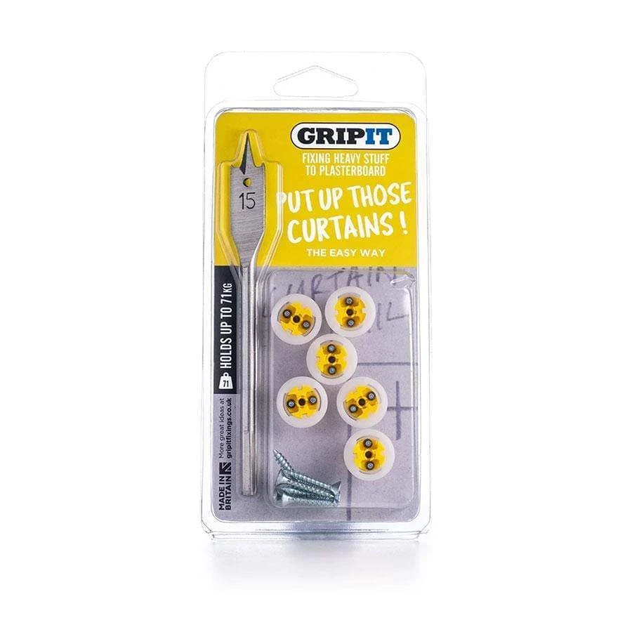 Gripit Plasterboard Fixing Curtain Kit 3 Gripit Plasterboard Fixing Curtain Kit