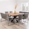 Harrow Square Table With 4 Chairs & 2 Benches Dining Set -Taskers Sale Shop harrow square table with 4 chairs 2 benches dining set baker harrow sq tbl 4x ch 2x ben 16427496833110