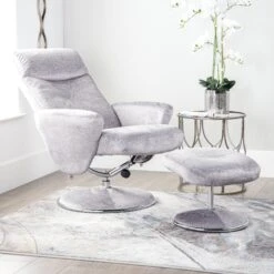 Taskers Sale Shop -Taskers Sale Shop houston silver recliner chair stool gfa houston paddington chair stool silver 30594917761110