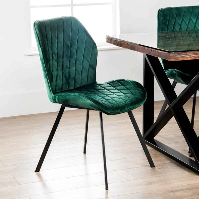 Bella 180cm Table & 6 Vancouver Emerald Chairs 9 Bella 180cm Table & 6 Vancouver Emerald Chairs - Image 7