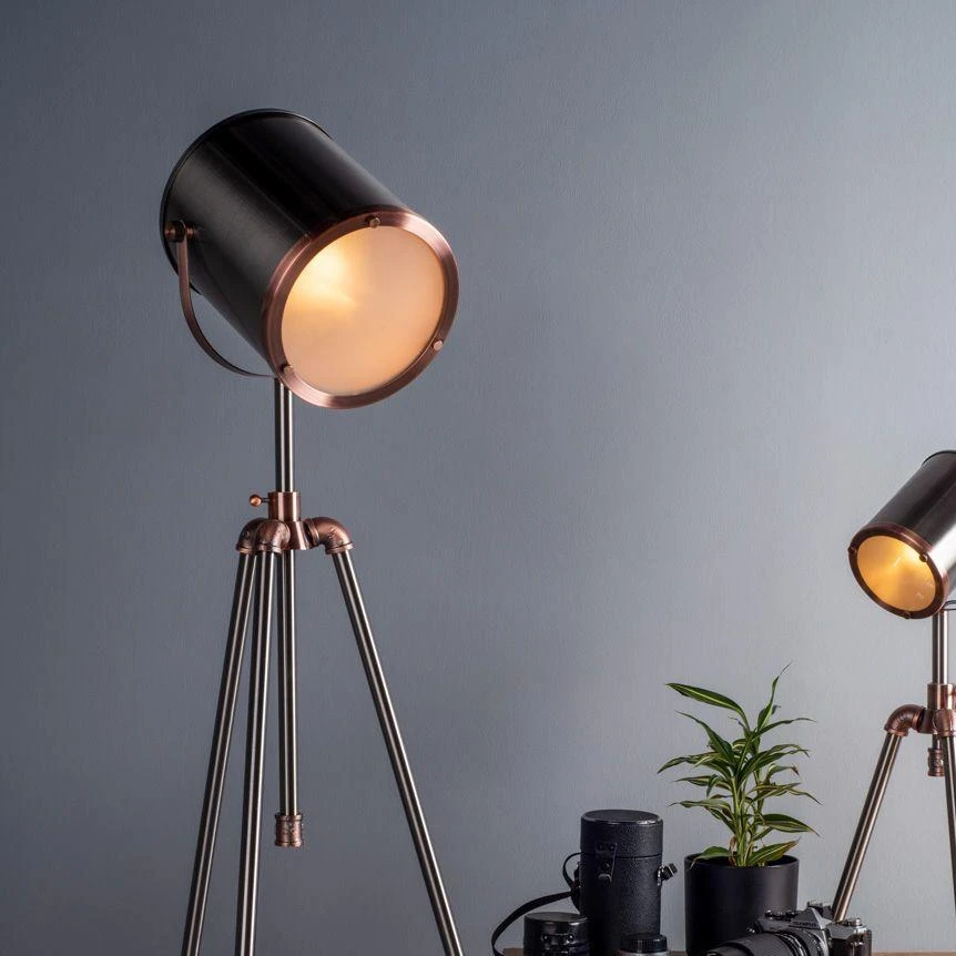 Aragon Antique Copper & Silver Floor Lamp 4 Aragon Antique Copper & Silver Floor Lamp - Image 2