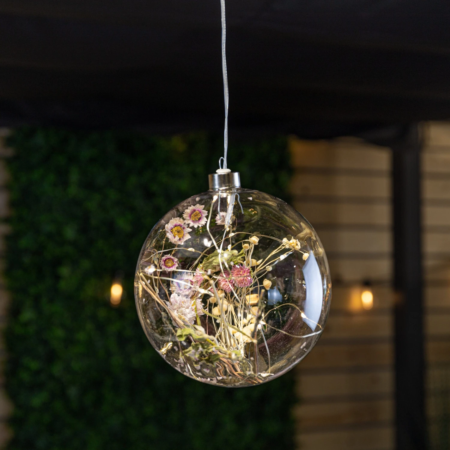 Warm White Translucent Micro LED Glass Bauble - 14cm 8 Warm White Translucent Micro LED Glass Bauble - 14cm - Image 6