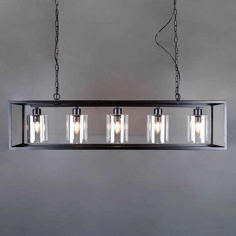 Lecce 5 Light Ceiling Pendant Light Black 4 Lecce 5 Light Ceiling Pendant Light Black - Image 2
