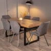 Lincoln Fixed Table And 6 Grey Toronto Chairs -Taskers Sale Shop lincoln fixed table and 6 grey toronto chairs baker lincoln nixon fixed 6 toronto gry 28813509722198