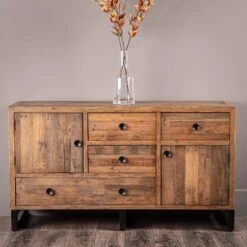 Lincoln Rustic Wide Sideboard