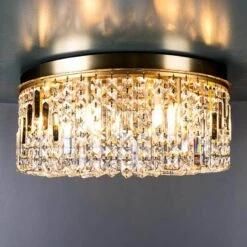 Wisconsin Gold 8 Light Flush Ceiling Light