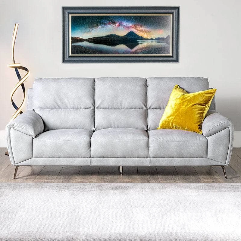 Lyon Silver 3 Seater Sofa 3 Lyon Silver 3 Seater Sofa