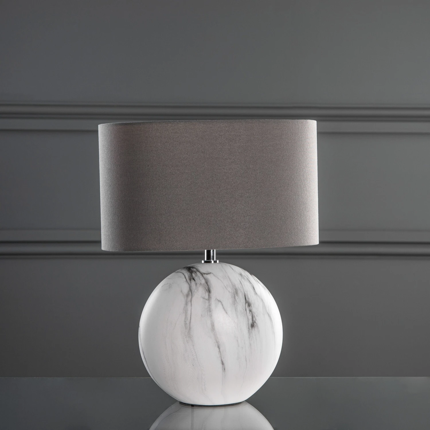 Marble Effect Ceramic Table Lamp 3 Marble Effect Ceramic Table Lamp