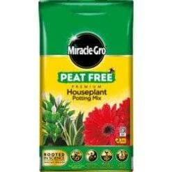 Miracle-Gro Houseplant Potting Mix Peat Free Compost 10L