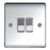 Nexus Metal Chrome Double Switch