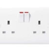 Nexus Moulded White Double Switched Socket 1 Nexus Moulded White Double Switched Socket -Taskers Sale Shop nexus moulded white double switched socket 13111285284950