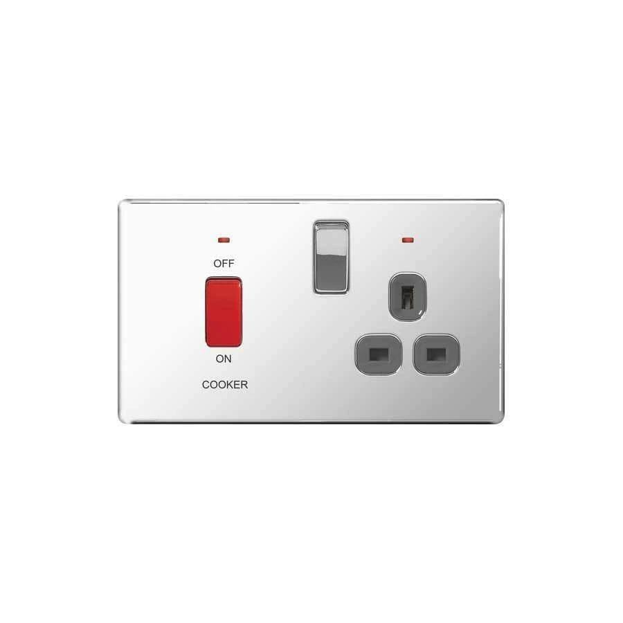Nexus Npc70W-01 Polished Chrome Cooker Switch & Socket 3 Nexus Npc70W-01 Polished Chrome Cooker Switch & Socket