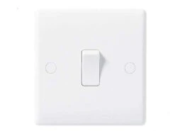 Nexus White Moulded Single Switch