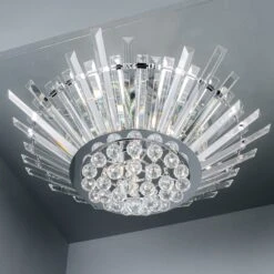 Badalona 5 Light Halo Flush Ceiling Light -Taskers Sale Shop nimbus 5 light halo flush ceiling light nim5050 dar nimbus 5lt halo flush crystal nim5050 29452523962454