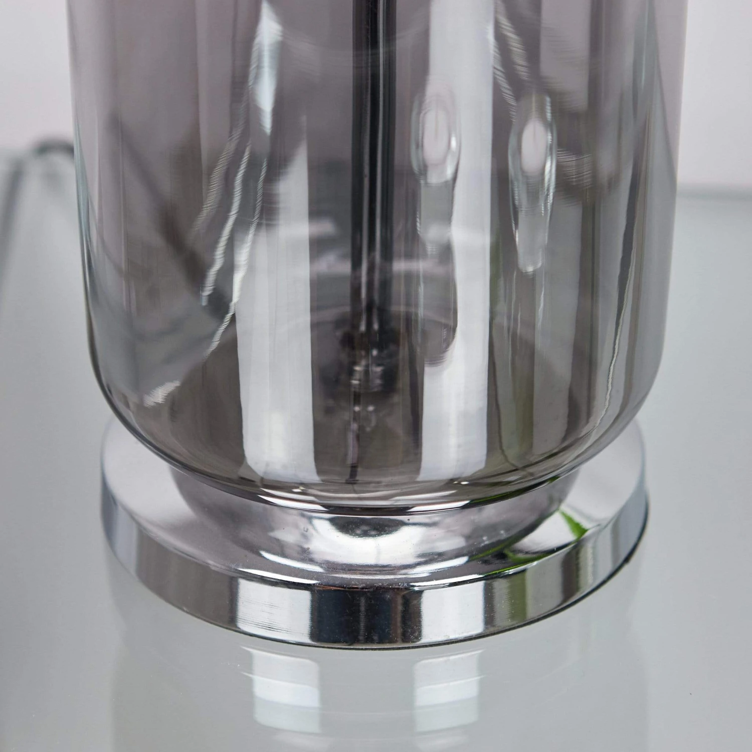 Grey Ombre Glass Table Lamp 6 Grey Ombre Glass Table Lamp - Image 4