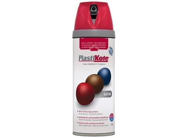 Plastikote Twist And Spray Satin Real Red Paint 3 Plastikote Twist And Spray Satin Real Red Paint