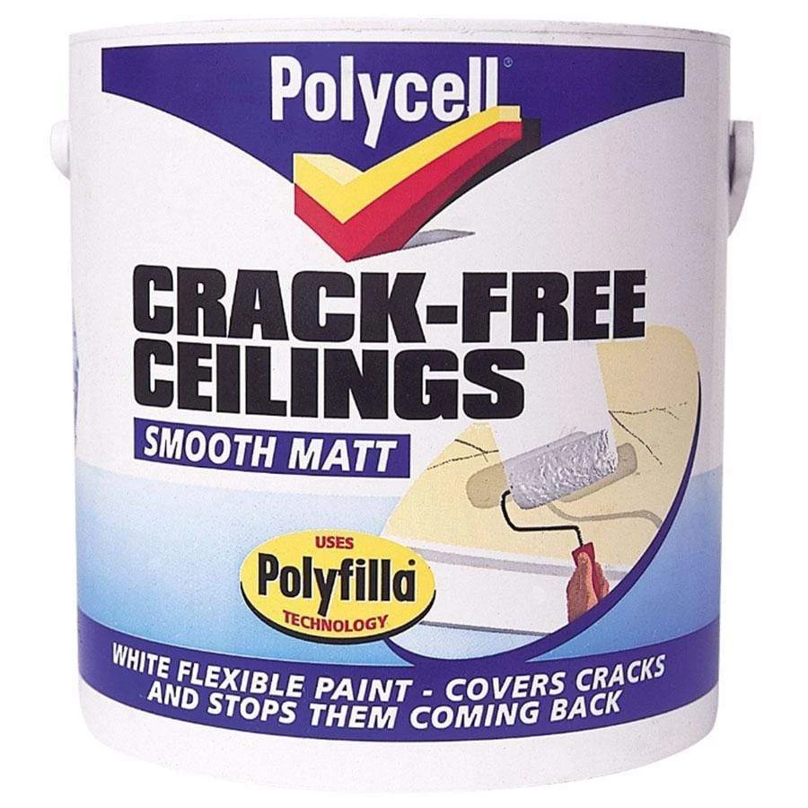 Polycell White Smooth Crack Free Ceiling Matt Emulsion Paint 4 Polycell White Smooth Crack Free Ceiling Matt Emulsion Paint - Image 2