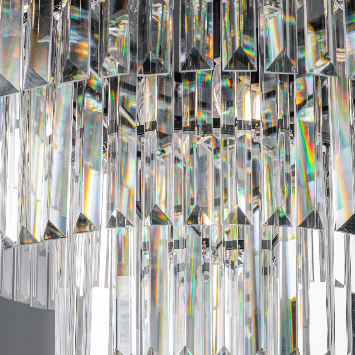 Washington Black 5 Tier Crystal Pendant Ceiling Light 5 Washington Black 5 Tier Crystal Pendant Ceiling Light - Image 3