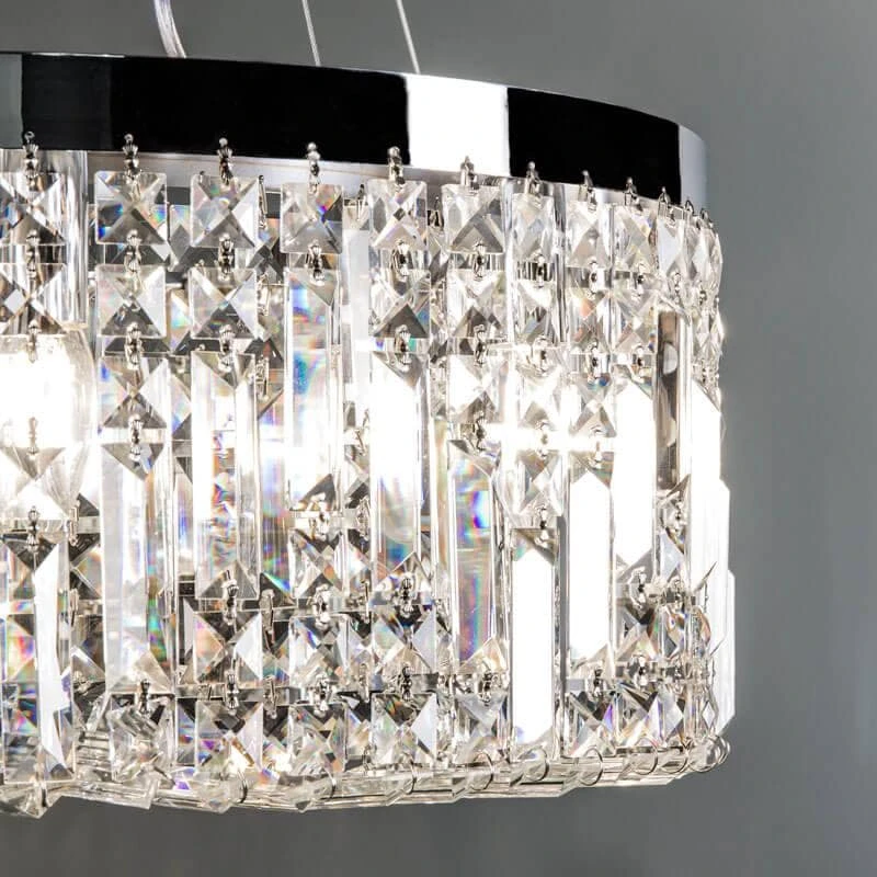 Wisconsin Round 8 Light Pendant Chrome Ceiling Light 6 Wisconsin Round 8 Light Pendant Chrome Ceiling Light - Image 4