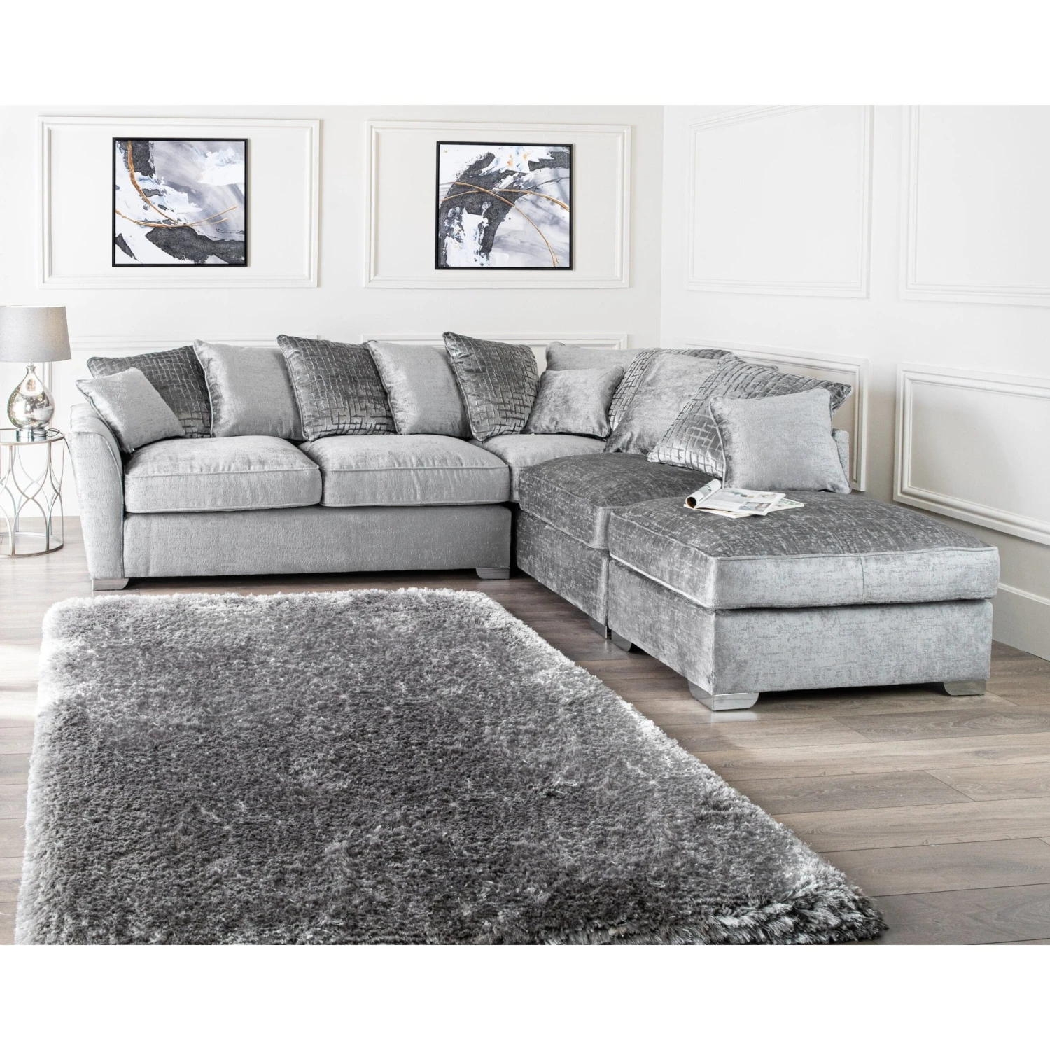 Rene Chaise Sofa - Grey 3 Rene Chaise Sofa - Grey