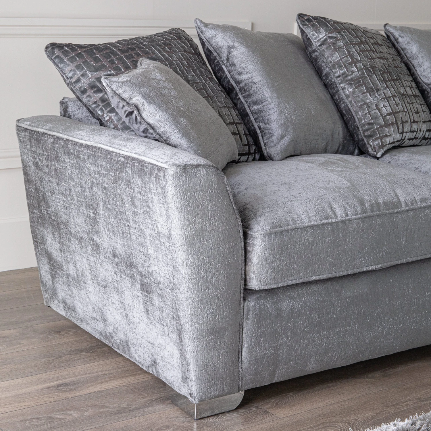 Rene Chaise Sofa - Grey 6 Rene Chaise Sofa - Grey - Image 4