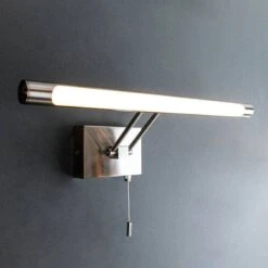 Rennes Satin Nickel Picture Bathroom Light