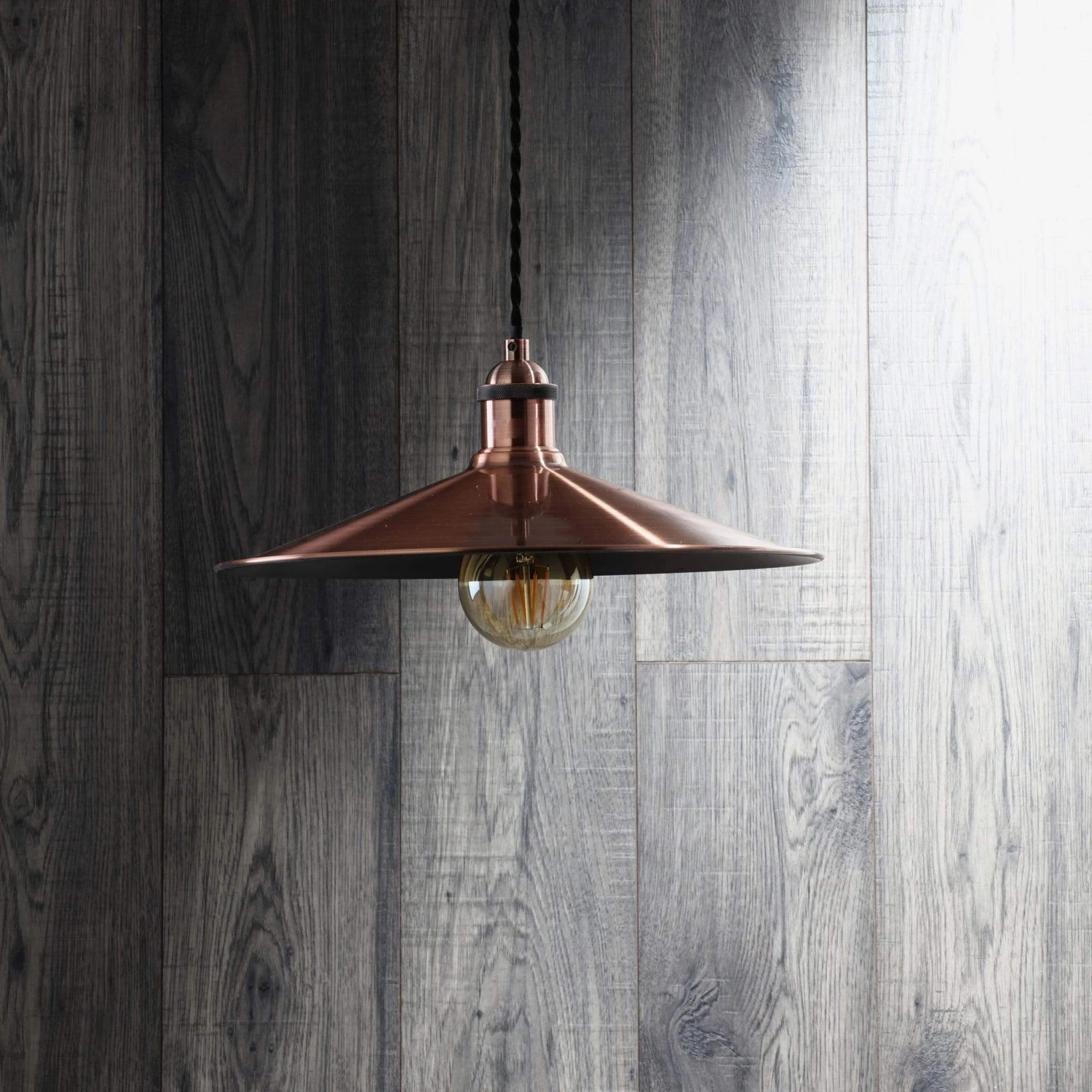 Reims Large Copper Diner Light Shade 3 Reims Large Copper Diner Light Shade