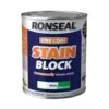Ronseal One Coat Stain Block 750Ml White -Taskers Sale Shop ronseal one coat stain block 750ml white rnseal oc stain block white 750ml 14442590568534