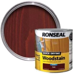 Ronseal Quick Drying Teak Satin Wood Stain 9 Ronseal Quick Drying Teak Satin Wood Stain -Taskers Sale Shop ronseal quick drying teak satin wood stain 750ml 14442514284630