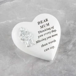 Rose Bouquet Heart Memorial Ornament - Mum