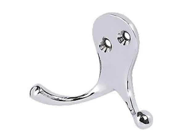 Select Chrome Double Robe Hook 3 Select Chrome Double Robe Hook