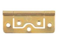 Select Flush Hinges Electro Brass 75Mm