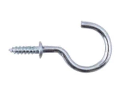 Select Shouldered Cup Hooks Bright Zinc Plated 30Mm