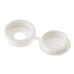 Select White Fold Over Caps