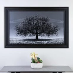 Cherry Tree Matt Black Framed Picture