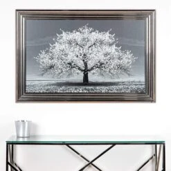 Shh White Cherry Tree Framed Picture 114 X 74