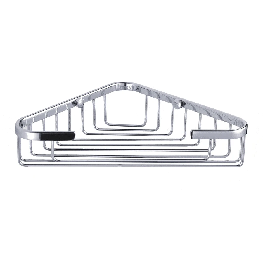 Showerdrape Classico Corner Basket Stainless Steel Large 3 Showerdrape Classico Corner Basket Stainless Steel Large
