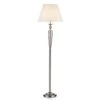 Zaragoza Floor Lamp Complete With Shade Satin Chrome -Taskers Sale Shop siam floor lamp complete with shade satin chrome dar siam fl s chrome sia4946 w b 14437095243862